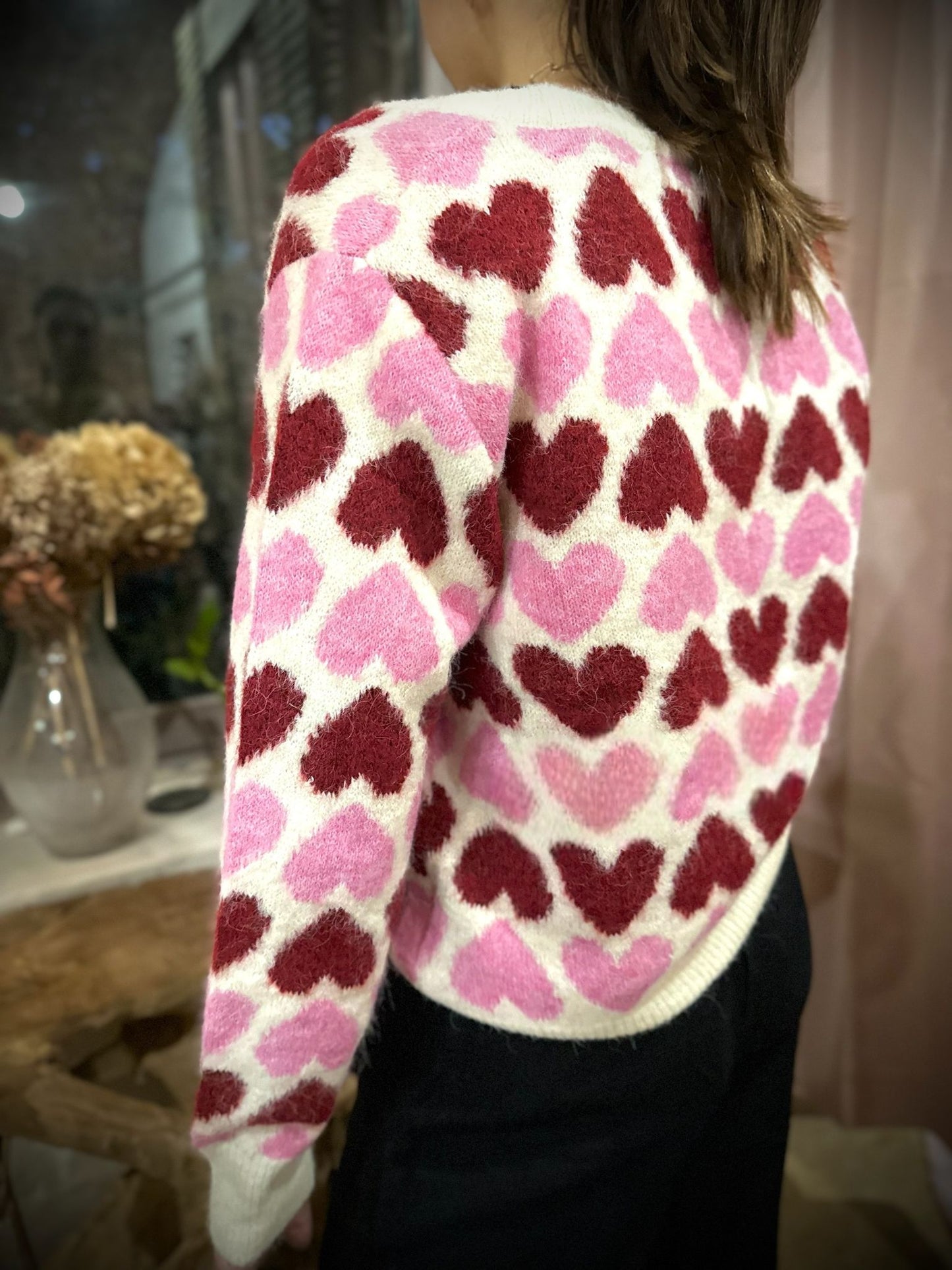 Pull Double coeur
